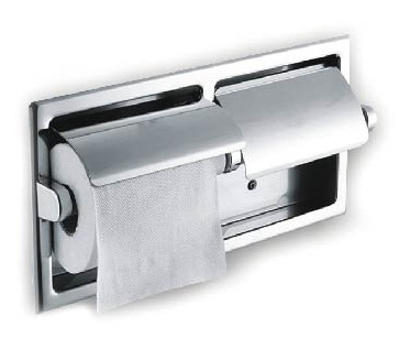 Zilver Double Concealed Papaer Holder With Cover EQ204C