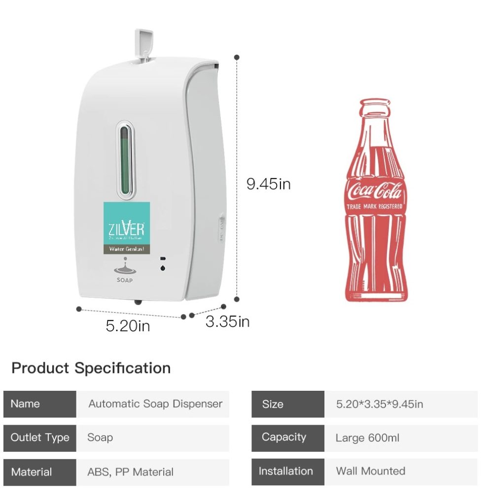 Zilver Automatic Sanitizer / Soap Dispenser ZSD700