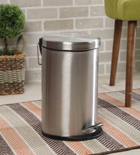 Zilver Dustbin With Pedal ZDB02